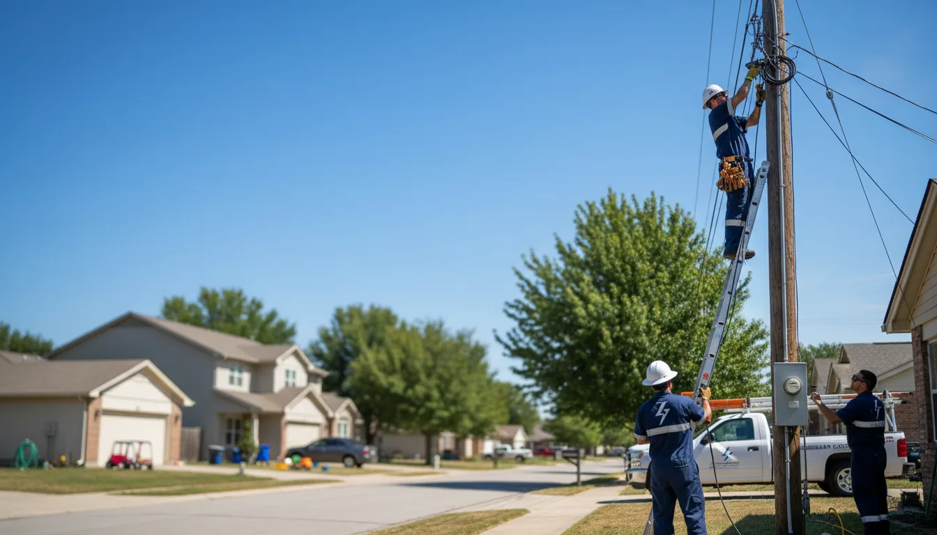 Residential electrician providing installation services in Livingston, TX